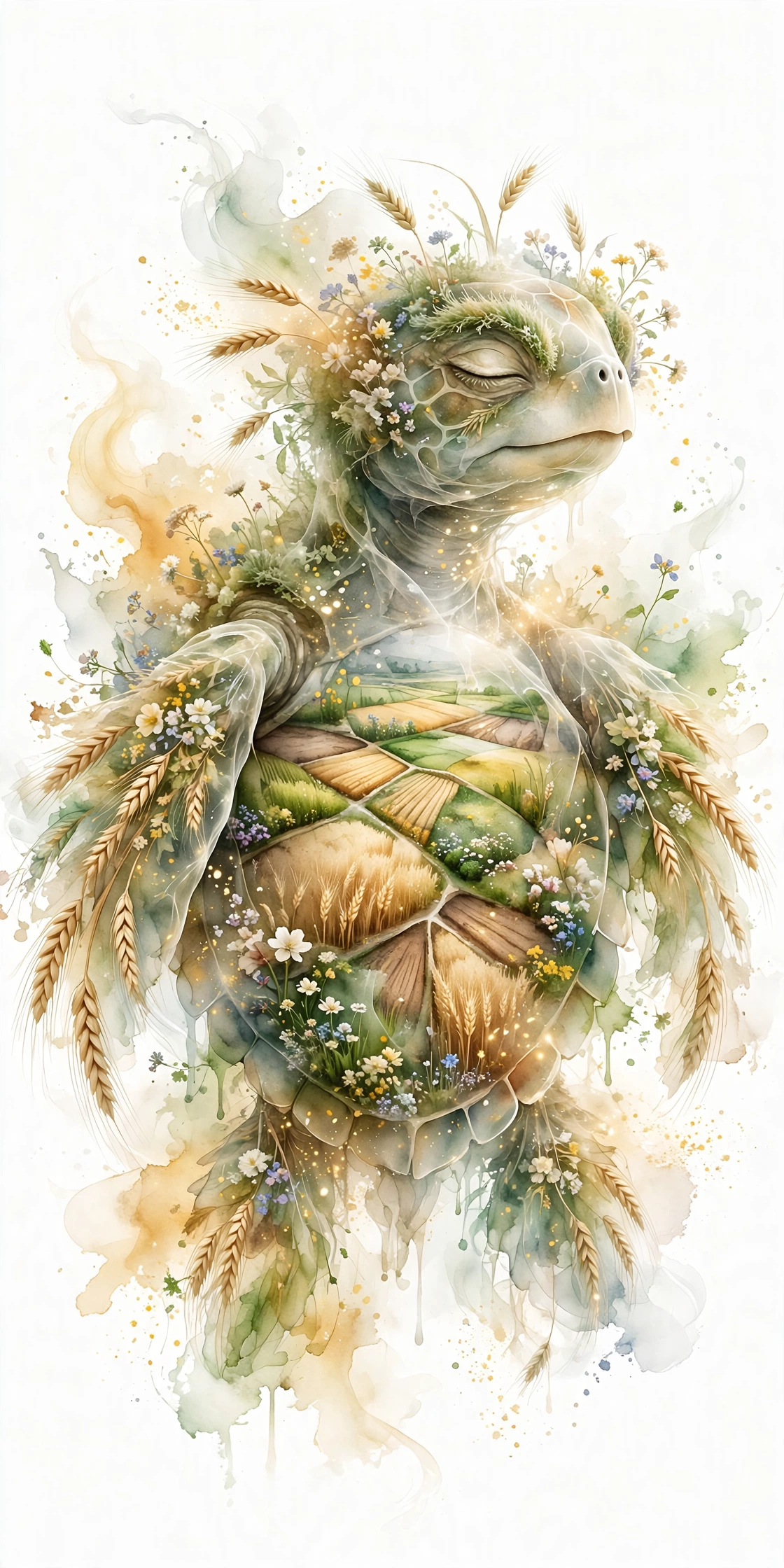 Garden — Turtle totem painting